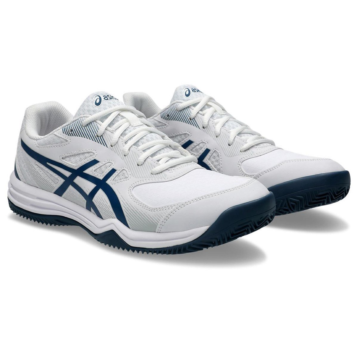 Miniatura Tênis Asics Court Slide 3 Clay/Oc Masculino Branco+Marinho - 43