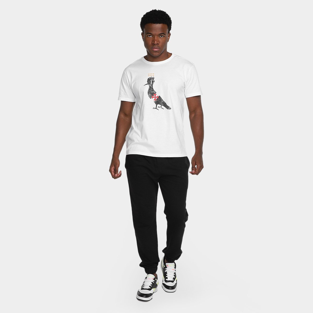 Miniatura Camiseta Vasco Reserva Pica-Pau Vascaíno Masculino Branco - P
