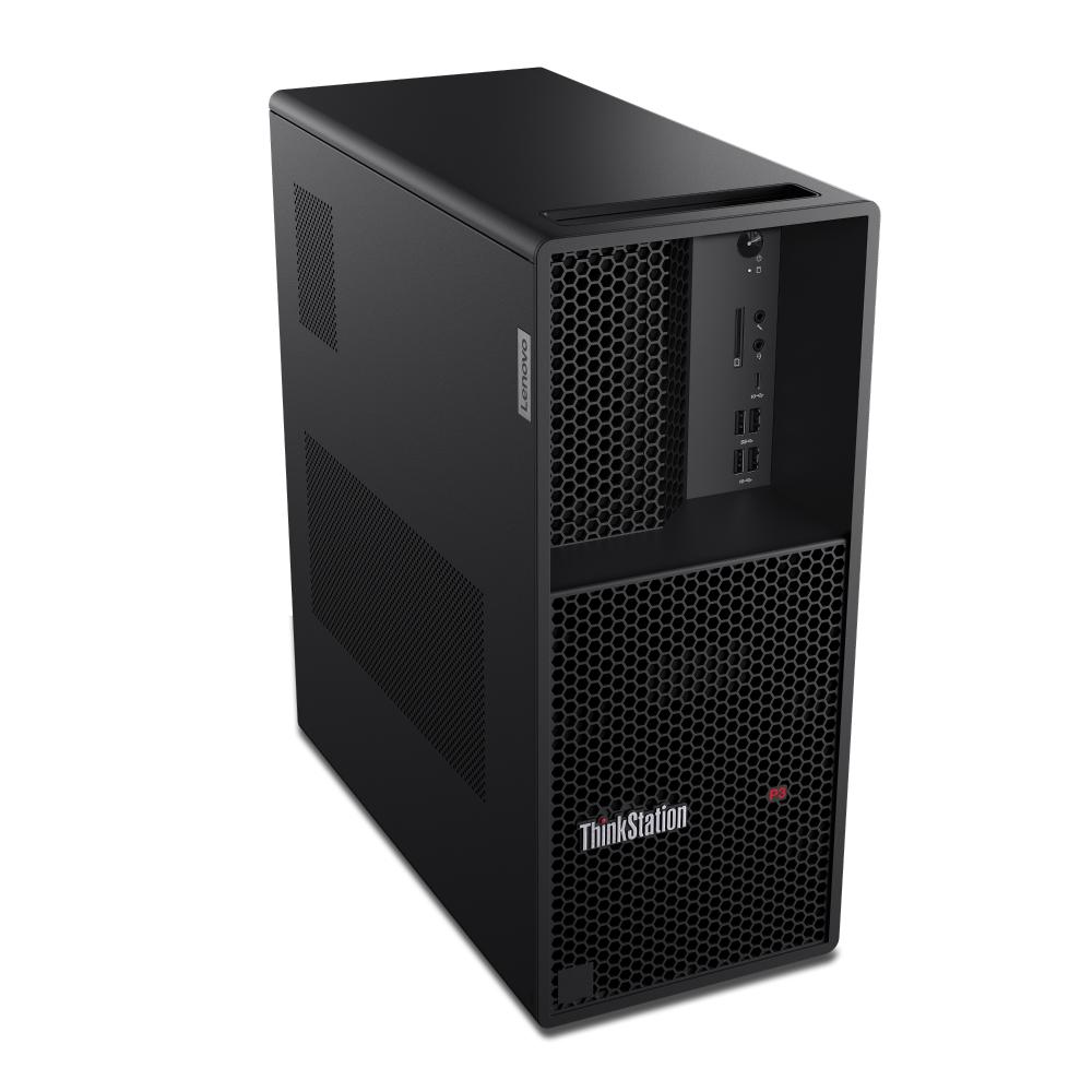 Miniatura Workstation Lenovo ThinkStation P3 Tower Intel Core i7-14700 32GB 512GB SSD Windows 11 - 30GU003GBO Preto