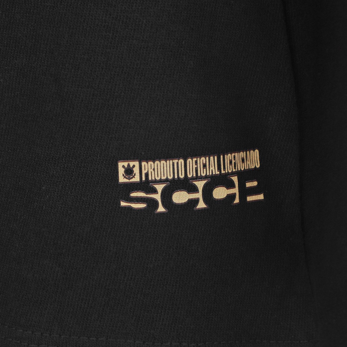 Camisa Polo Corinthians com Punho Feminina Preto - G