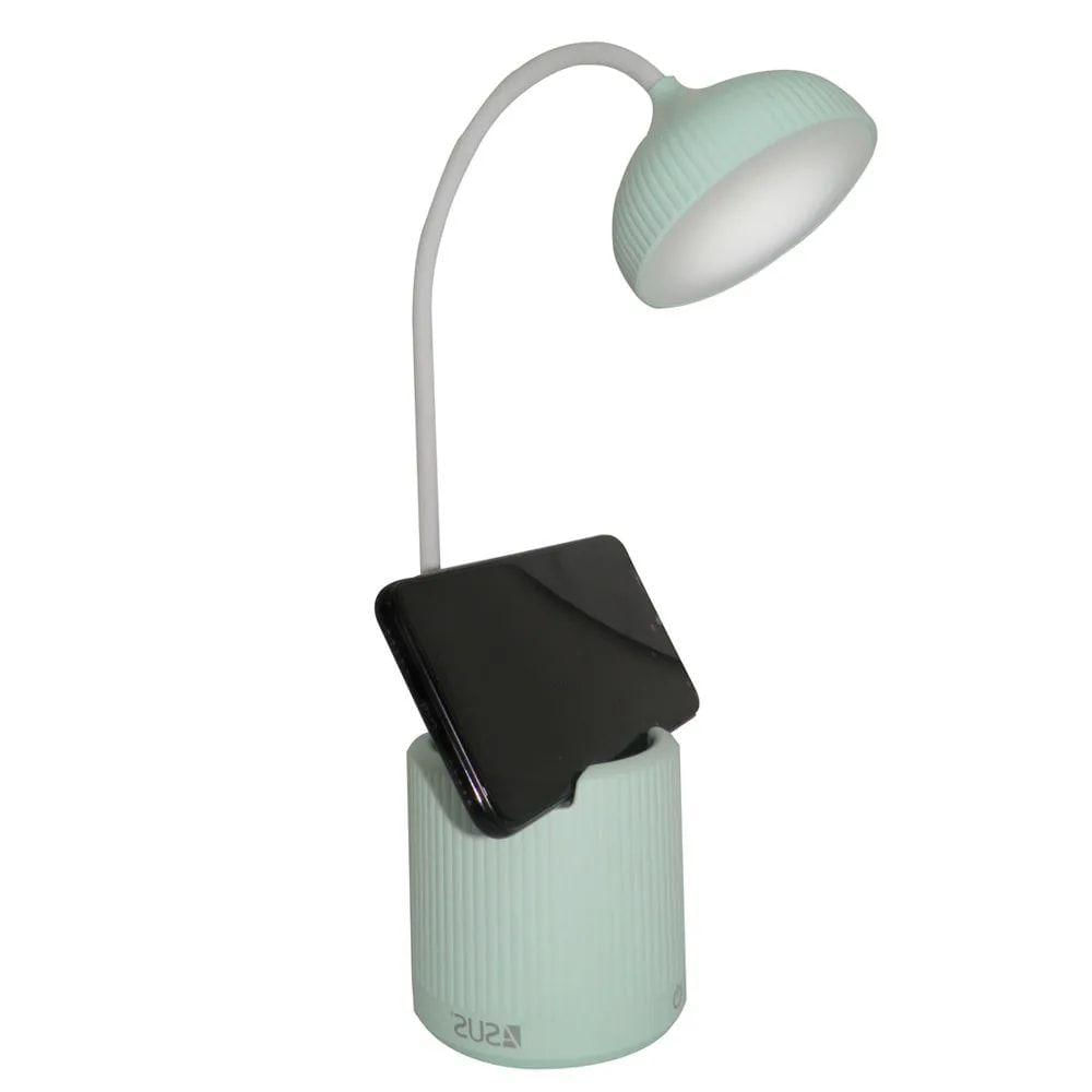 Miniatura Luminaria De Mesa Abajur Touch Screen Recarregavel Led