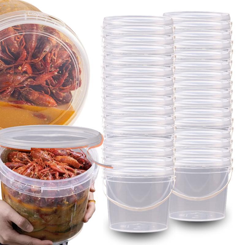 Miniatura Balde Para Lanchonete Molhos 1.8L 20 Pçs