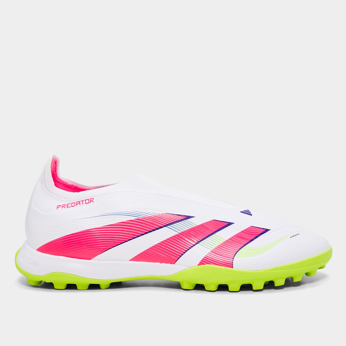 Miniatura Chuteira Society Adidas Predator League LL Unissex Branco+Rosa - 37