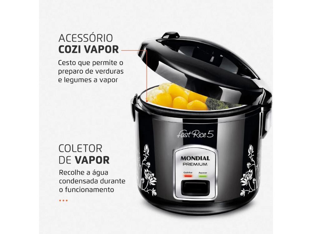 Miniatura Panela Elétrica De Arroz Mondial Fast Rice Premium 5X. 127V