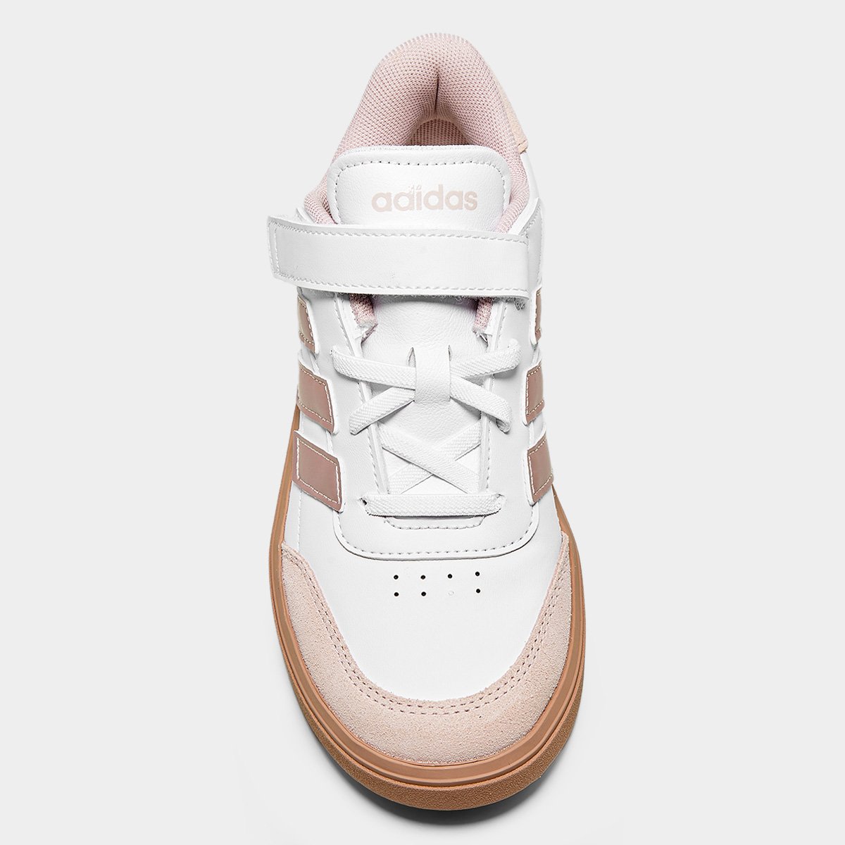 Miniatura Tênis Infantil Adidas Courtblock ID65 Branco - 26