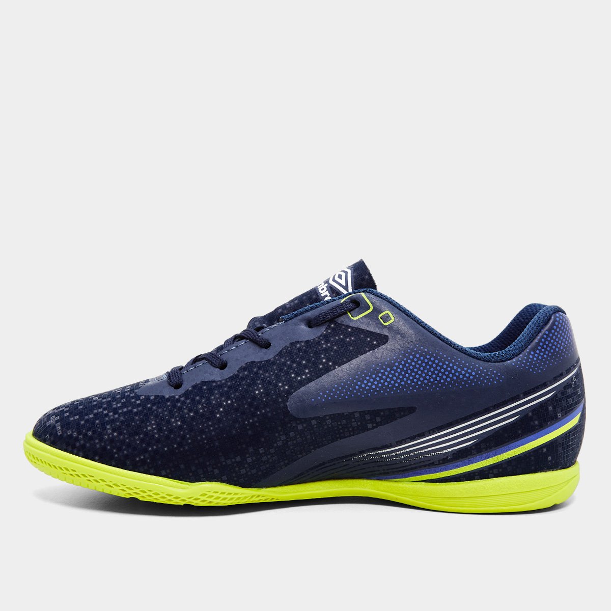 Chuteira Infantil Futsal Umbro Techno II Marinho+Branco - 35