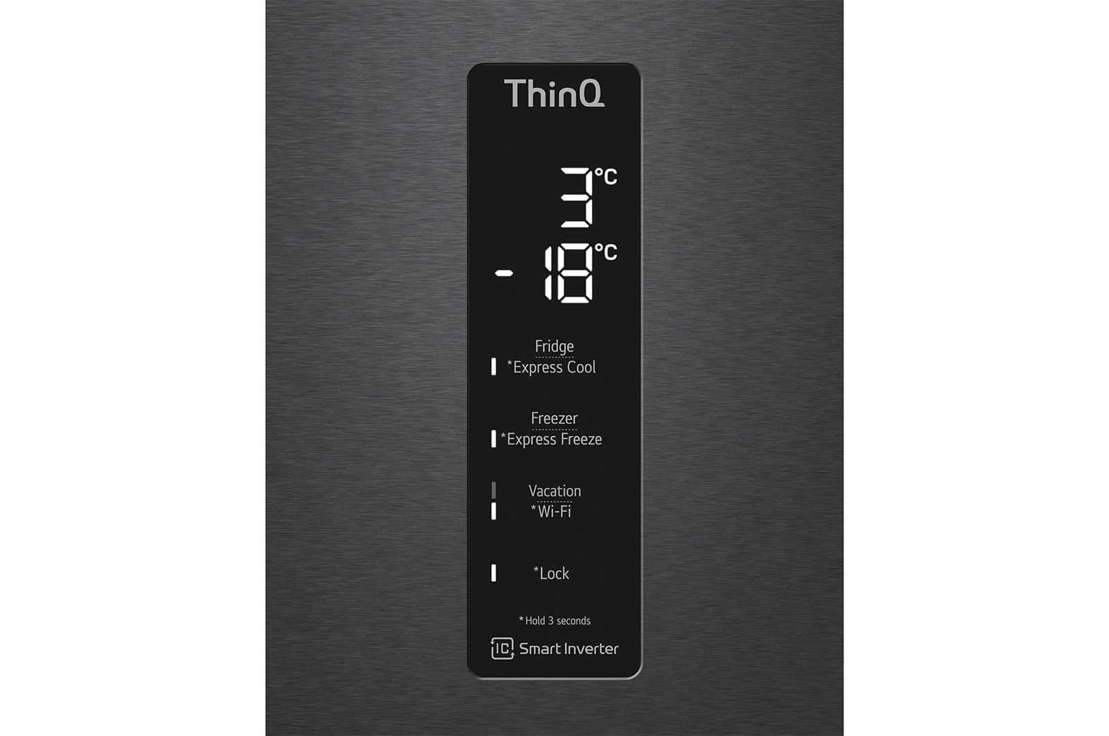 Geladeira Smart LG Frost Free Inverter 451L Inverse Cor Black Inox (GC-B569NQL)