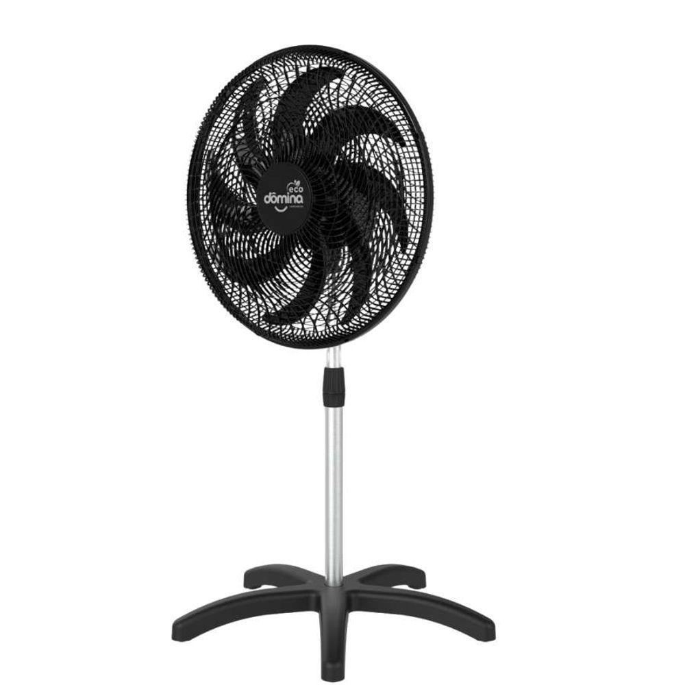 Miniatura Ventilador Pedestal Coluna 60 Cm 8 Hélices Pás Bivolt Oscilante Dômina