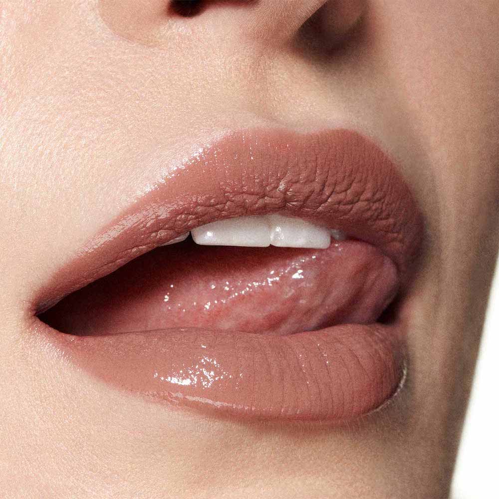 Batom Labial MAC Lustreglass Lipstick Tons Claros Alone Time