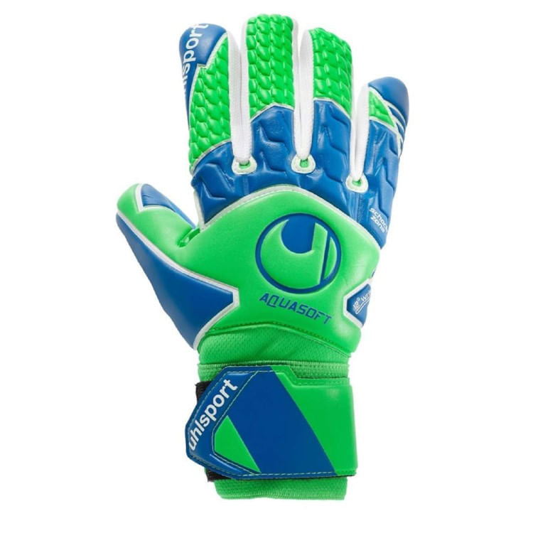 Miniatura Luva Uhlsport Goleiro Aquasoft Hn - Vrdazlbco - VRD/AZL/BCO 10