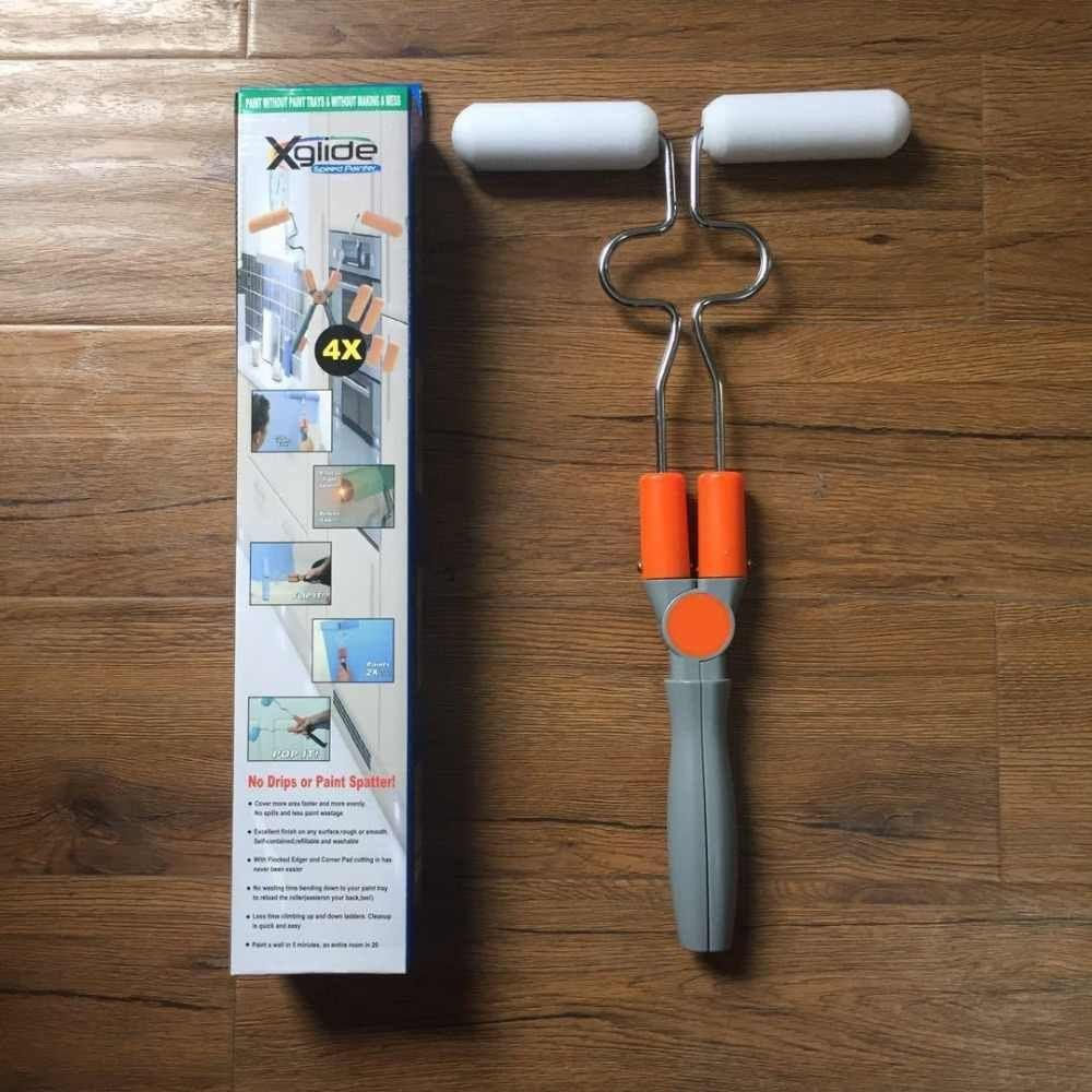 Rolo De Pintura Duplo Inteligente Parede Pintar Sem Sujeira Criativa Casa