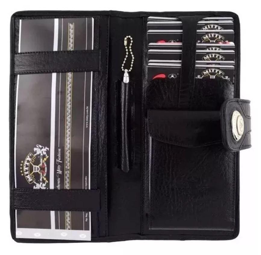Miniatura Carteira Masculina Longa Mitty Couro Legítimo M7
