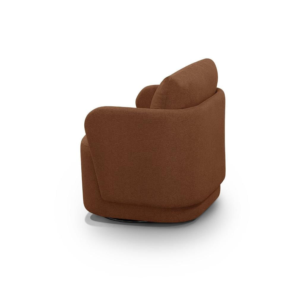 Miniatura Poltrona Orgânica Sintonia Decorativa Giratória Terracota