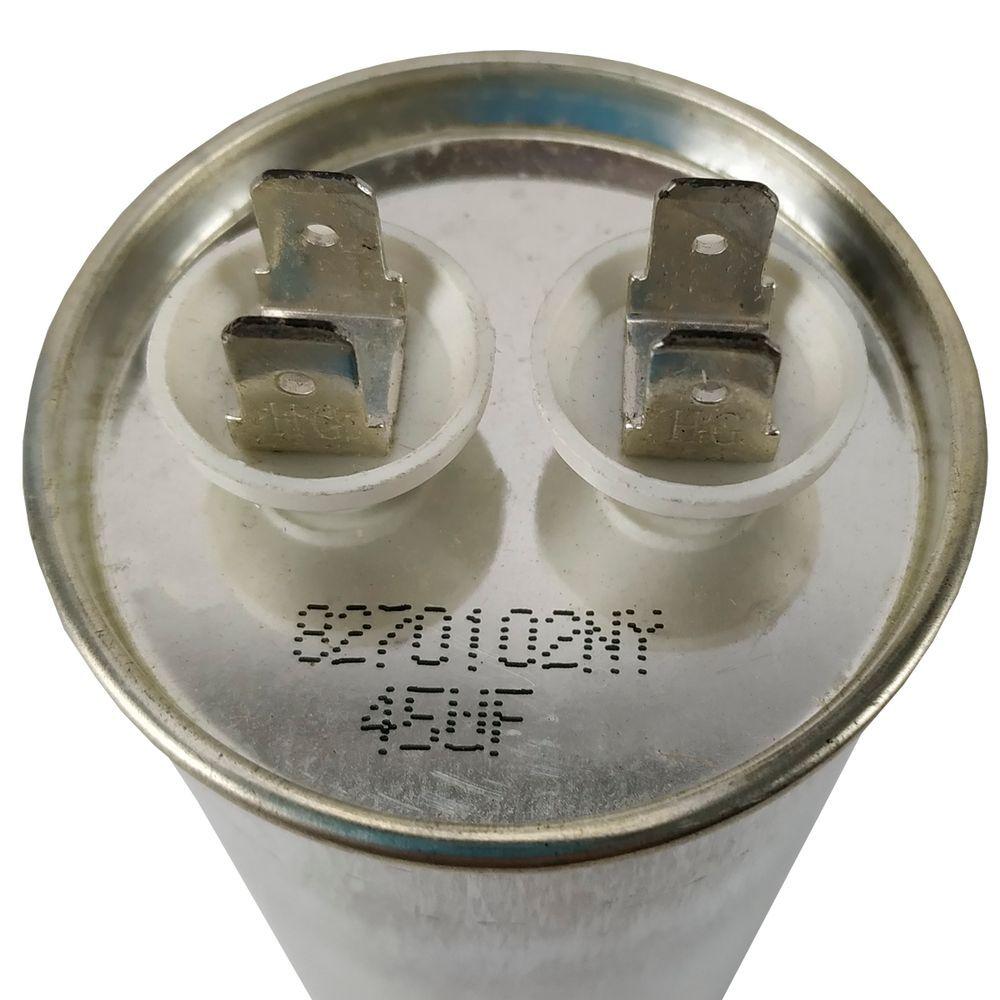 Miniatura Capacitor 45uf 450vac Com Protetor Térmico Único