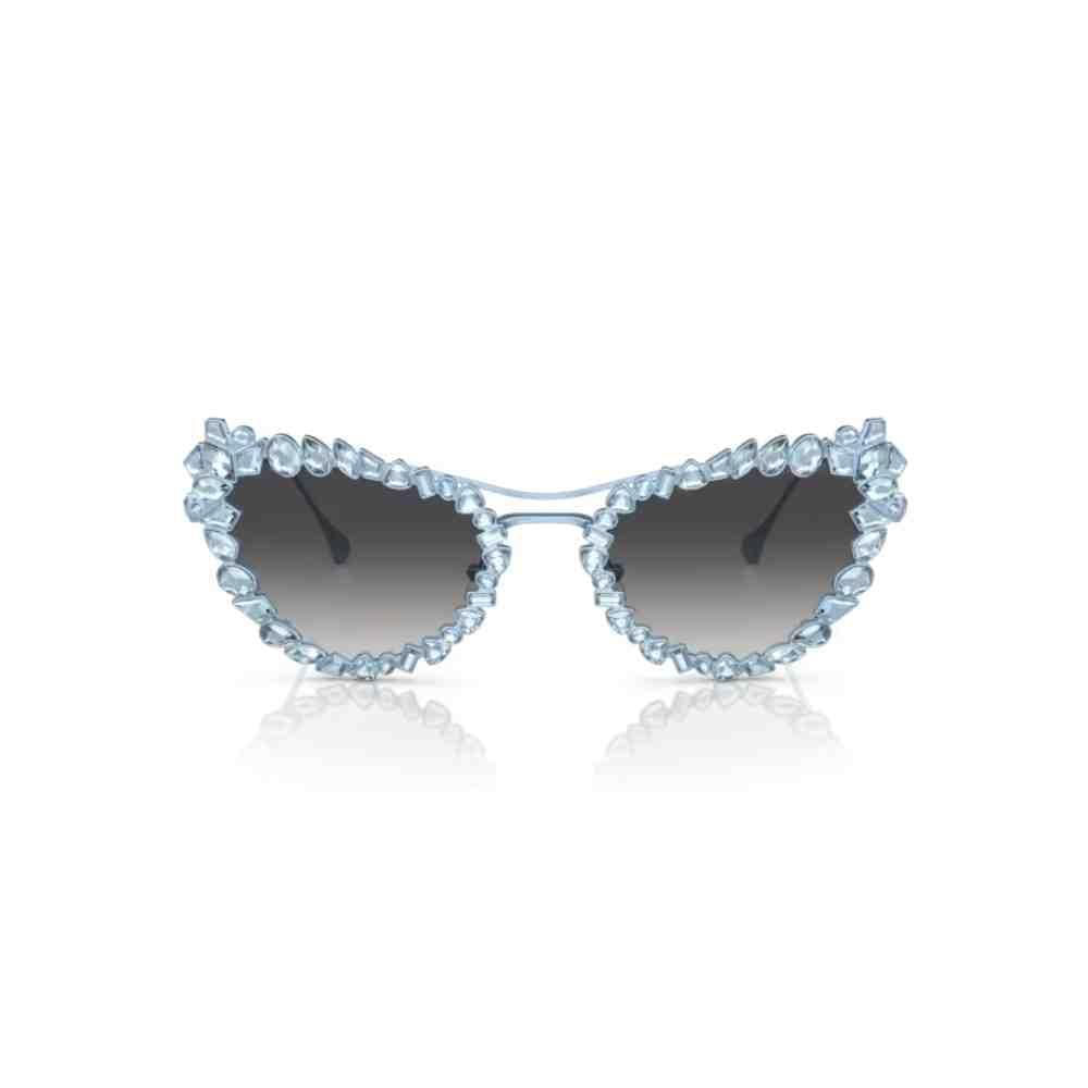 Miniatura Óculos De Sol Swarovski Azul Claro Fosco 0Sk7011 40198G56