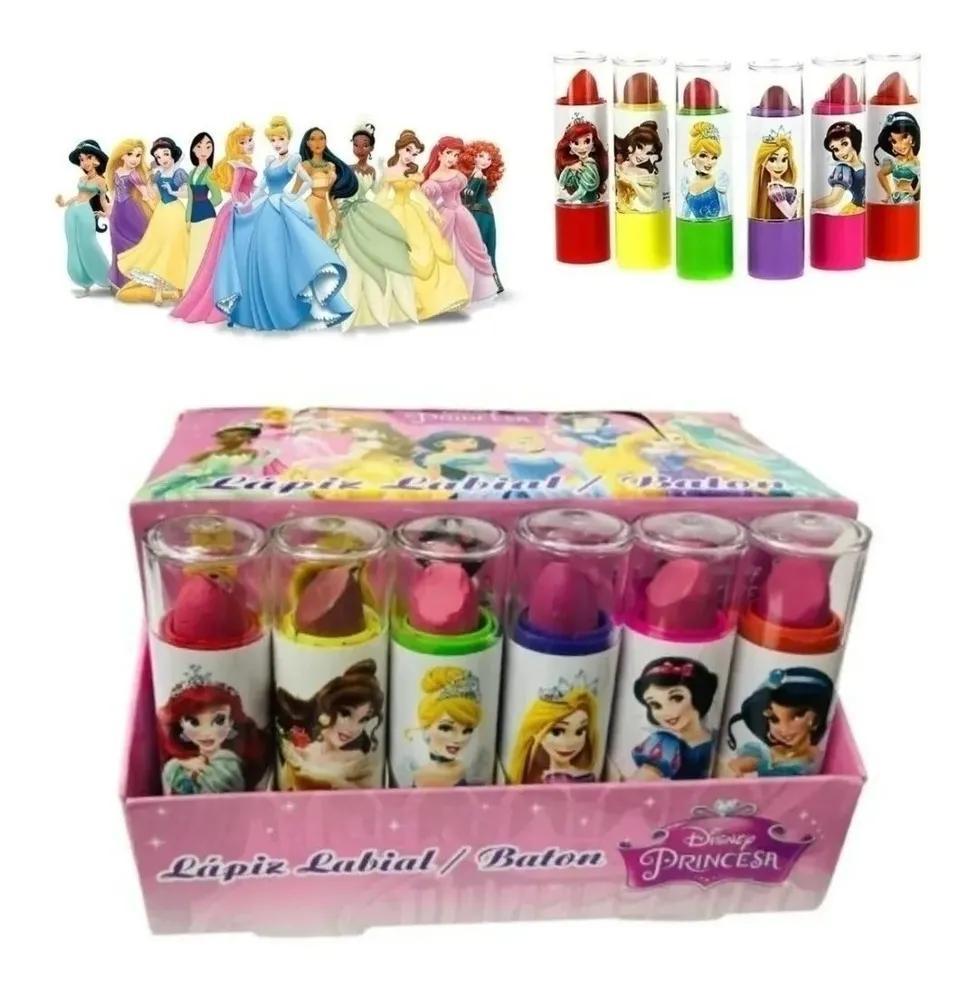 Miniatura 24 Batom Infantil Gloss Crianças Kit Batons Revenda