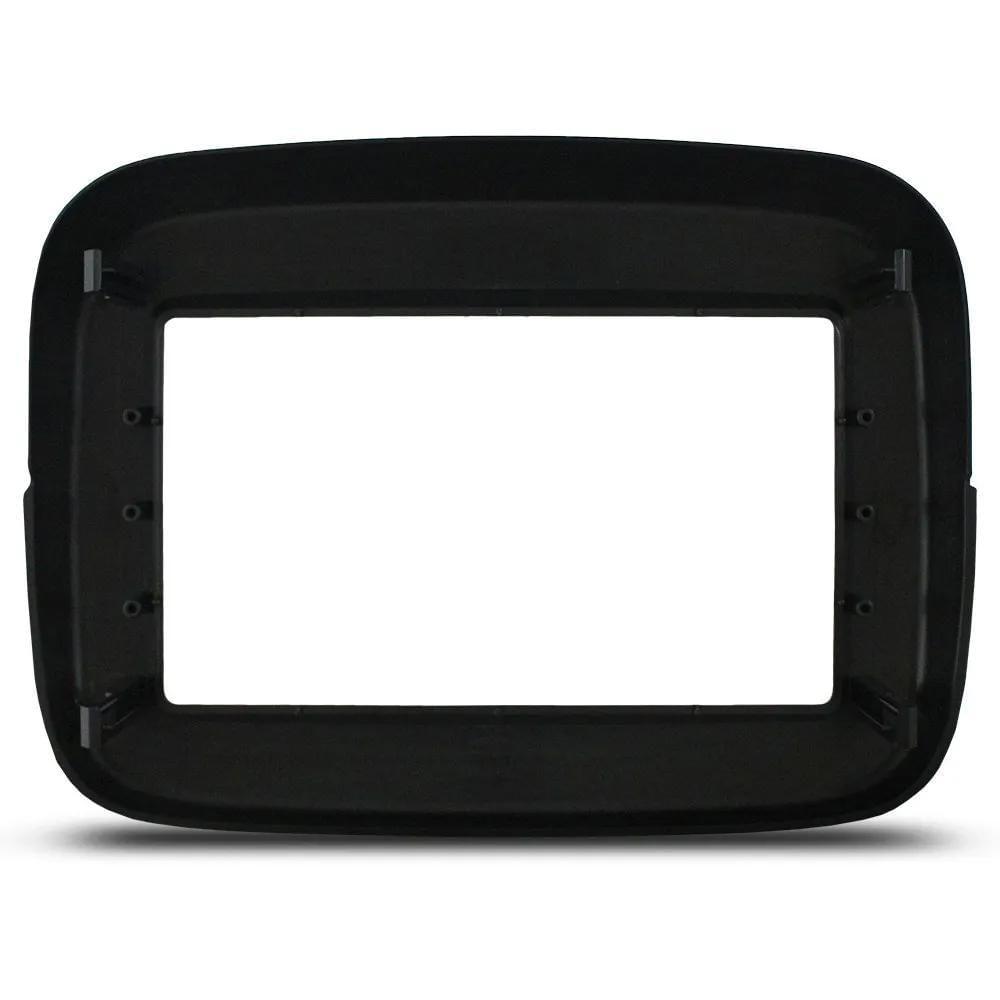 Miniatura Moldura Painel 2 Din 7 Polegadas Fiat Mobi Black Piano