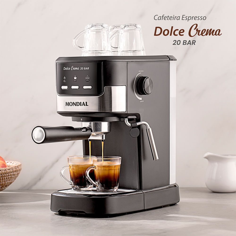 Cafeteira Espresso Dolce Crema 20 Bar Mondial C-20-EC 127V