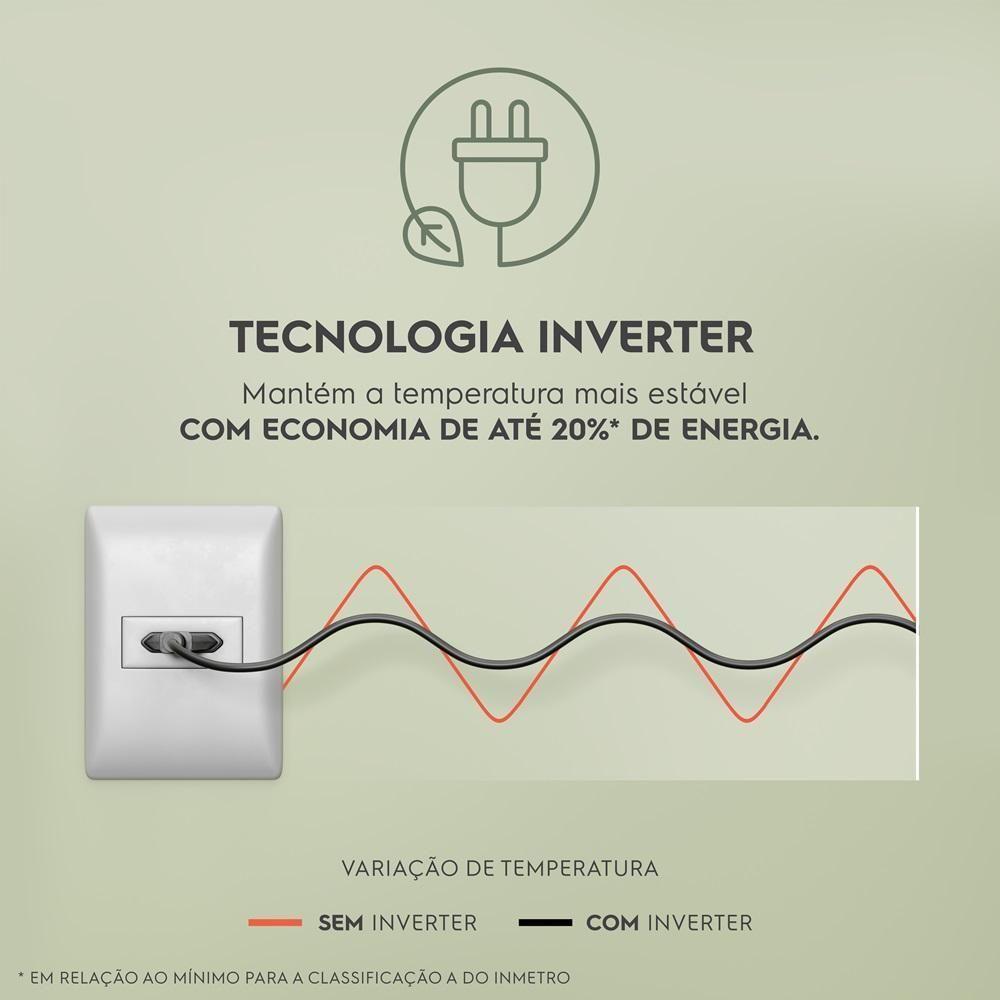 Miniatura Freezer Vertical Electrolux Cycle Defrost 234 Litros Inverter 1 Porta Branco FEI27 127V