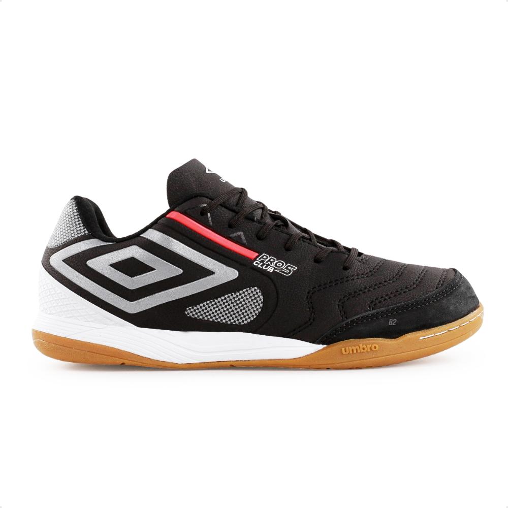 Miniatura Chuteira Futsal Umbro Pro 5 Bump Club Masculina Preto / Cinza - 43