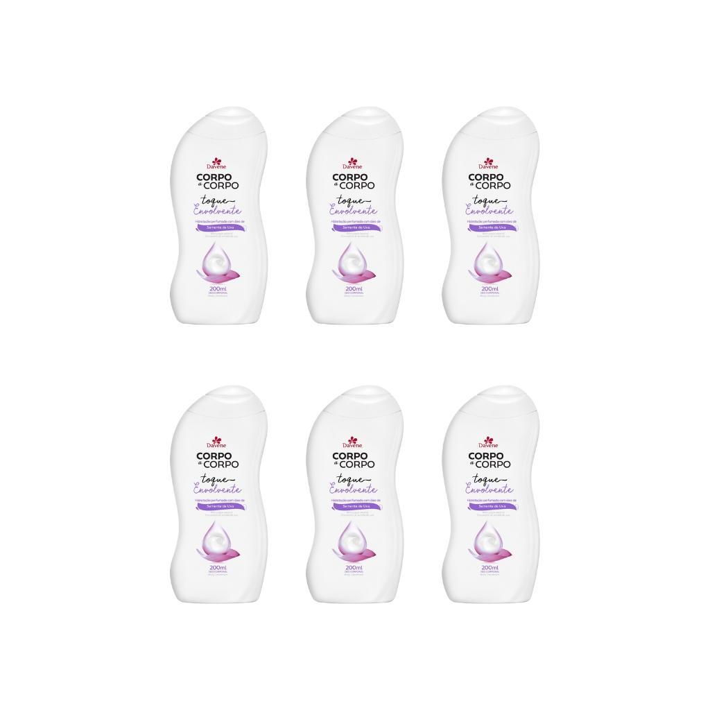 Miniatura Hidratante Davene Corpo A Corpo 200Ml Kit 6Un