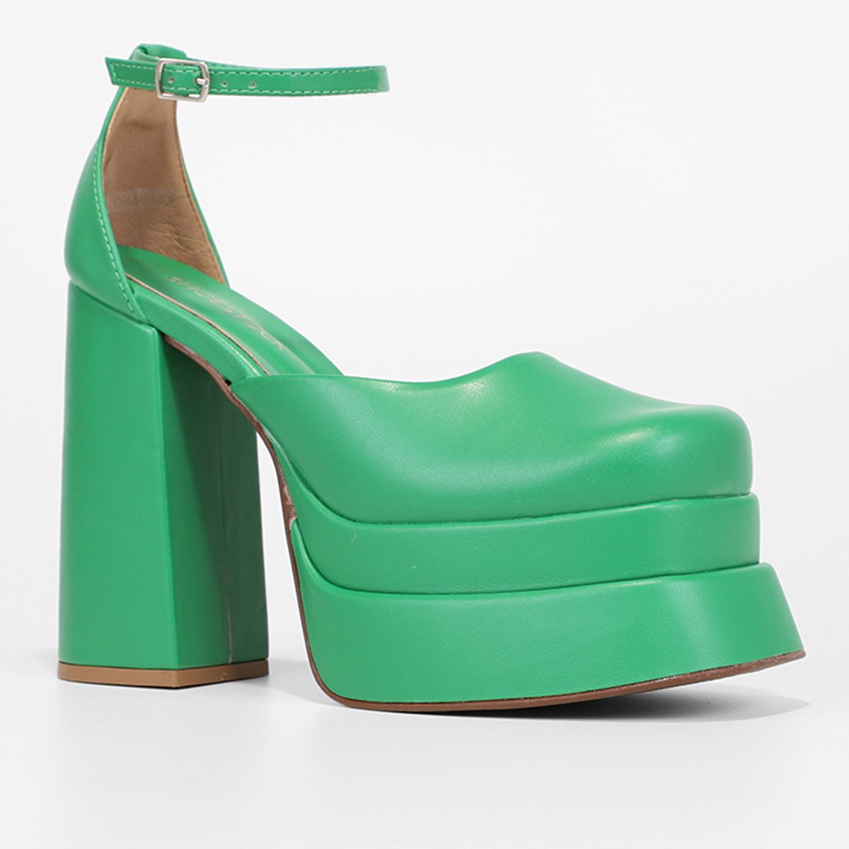 Miniatura Scarpin Shoestock Meia Pata Plataforma Boneca Verde - 35