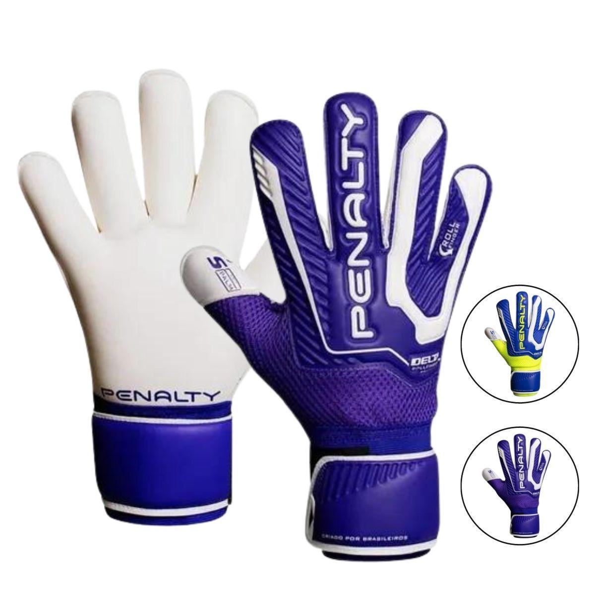 Miniatura Luva Goleiro Campo Penalty Delta Rollfinger - Azul - 8