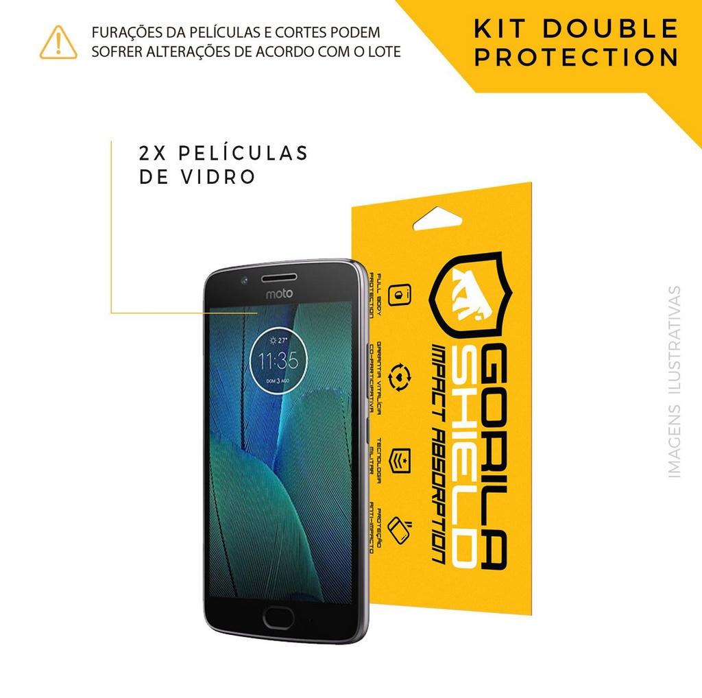 Miniatura Película de Vidro Dupla para Motorola Moto G5S - Gorila Shield