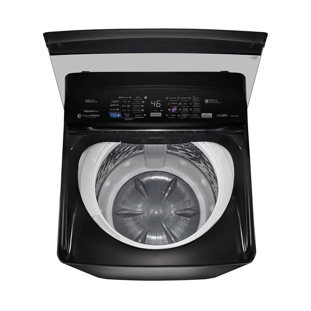 Miniatura Maquina de Lavar Panasonic 18Kg Painel Digital NA-F180P7T Titanio 110V