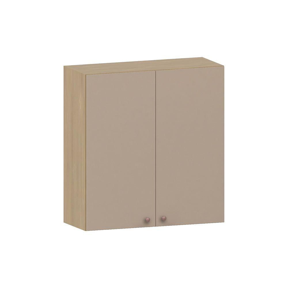 Miniatura Armário Aéreo De Cozinha 80cm 2 Portas Classic Luciane Móvei Freijó/petala Rosa