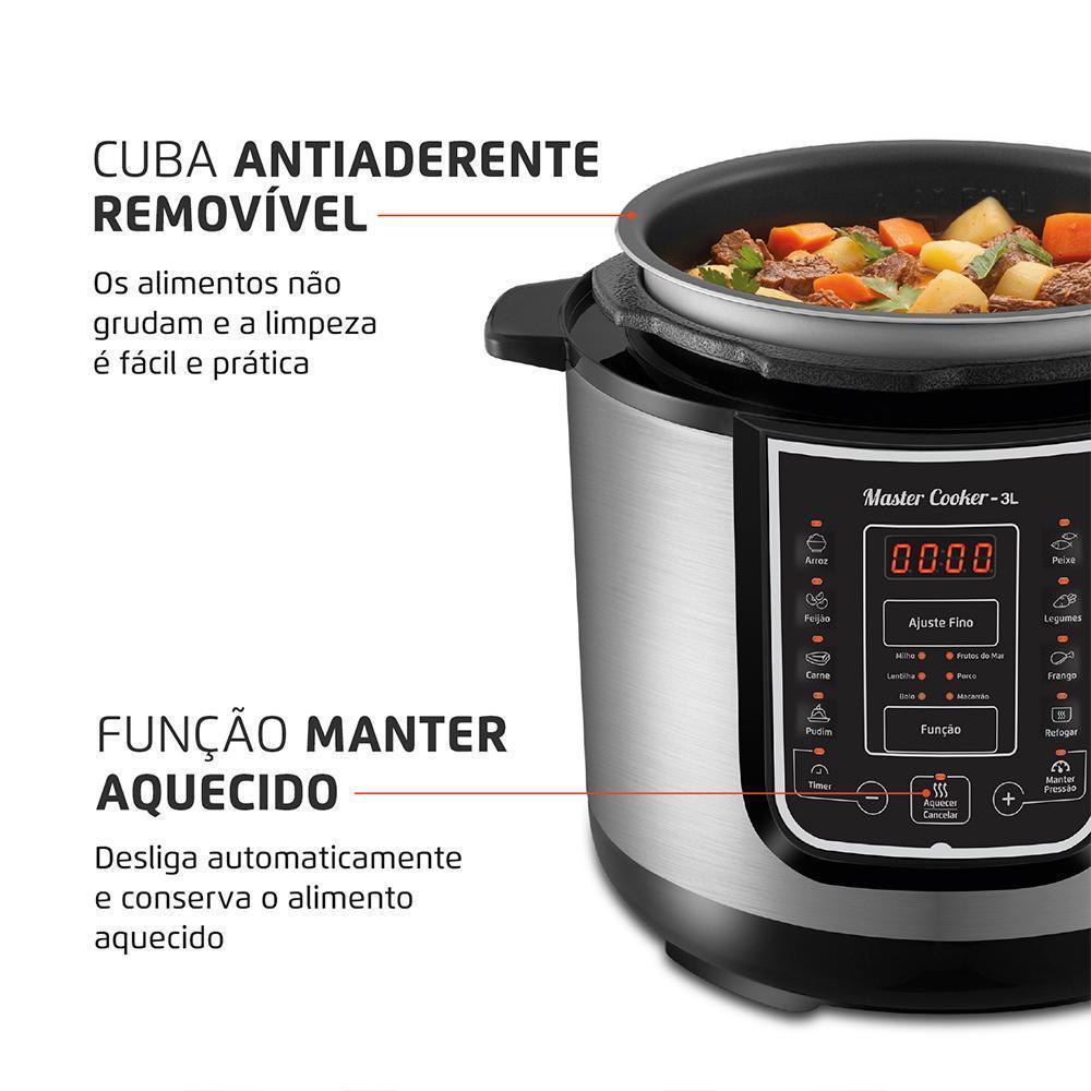 Miniatura Panela De Pressão Elétrica Mondial Digital Pe-40 220V