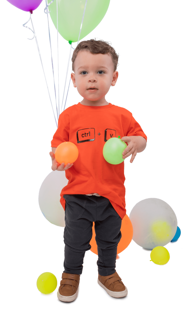 Miniatura Camiseta Infantil Filho Laranja “Ctrl V” 10