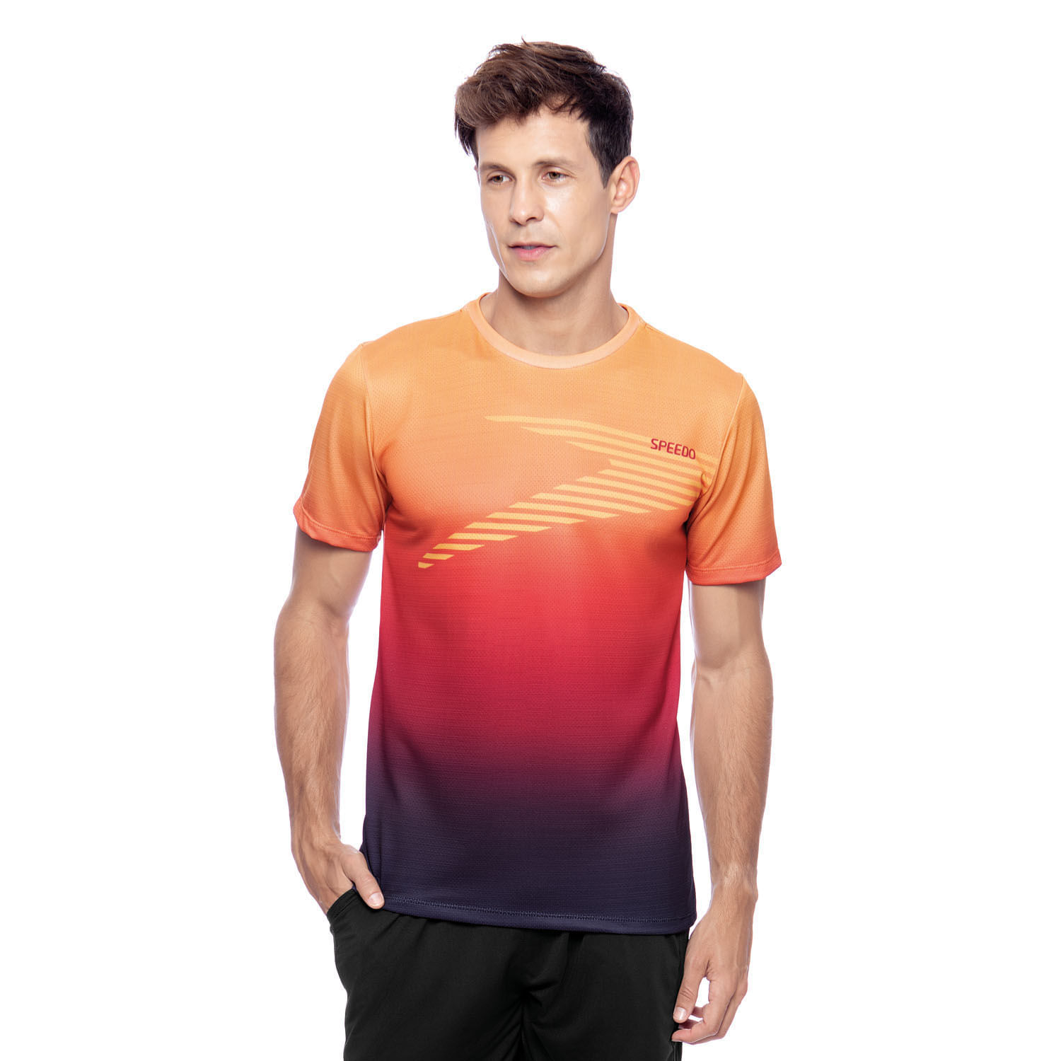 Miniatura Camiseta DEGRADE - LARANJA PRETO GG