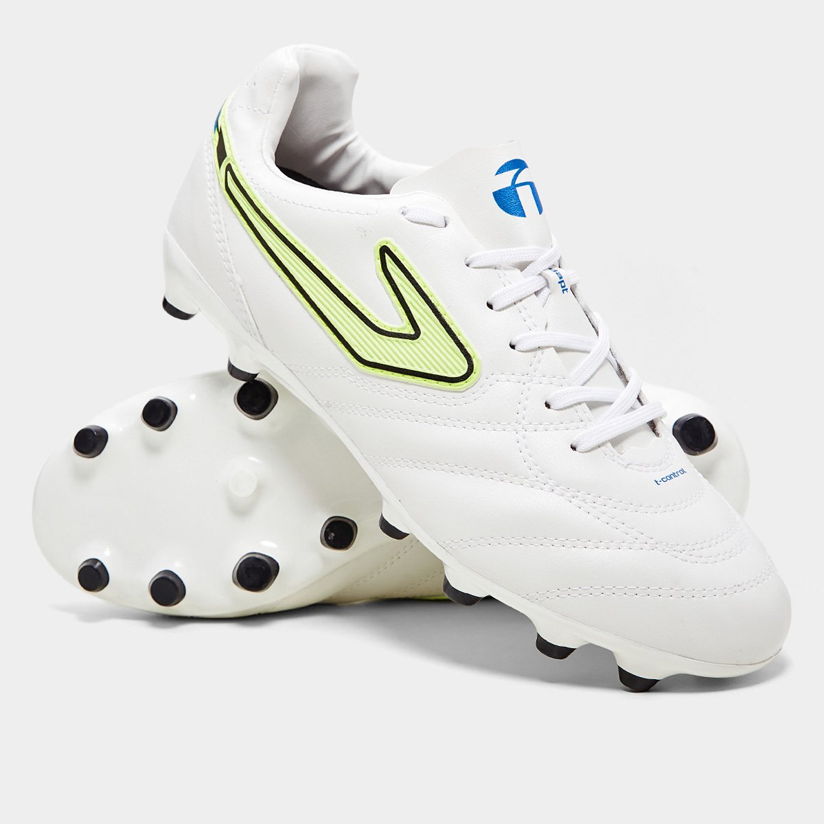 Miniatura Chuteira Campo Topper Maestro Club V Unissex Branco+Verde - 39