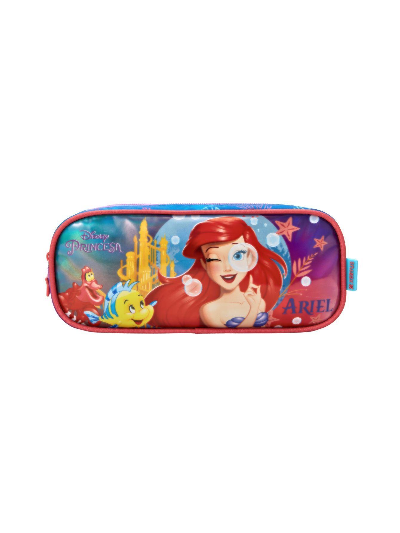Kit Escolar Mochila De Rodinha+Lancheira+Estojo Ariel Sereia