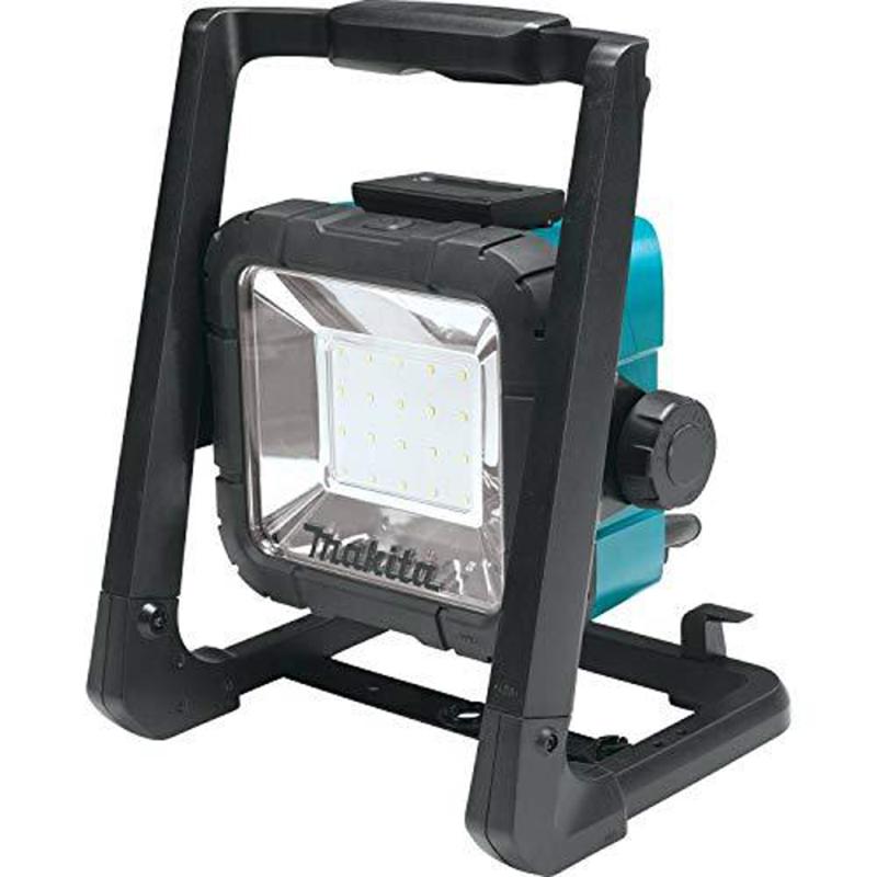 Miniatura Refleto LED Híbrido à Bateria 18V DML805 220V com Bateria 18V 6,0Ah e Carregador Bivolt MAKITA 220V