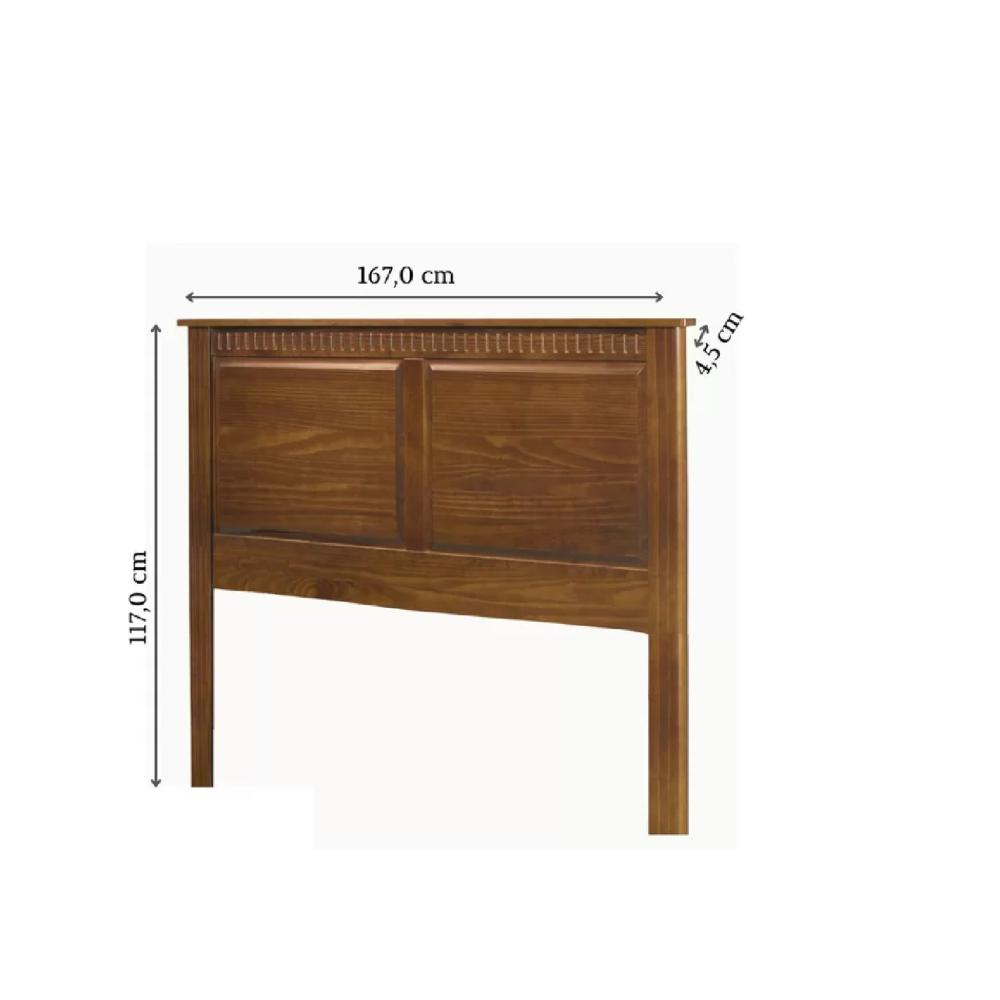 Miniatura Cabeceira 160 para Cama Box Paris Amendoa