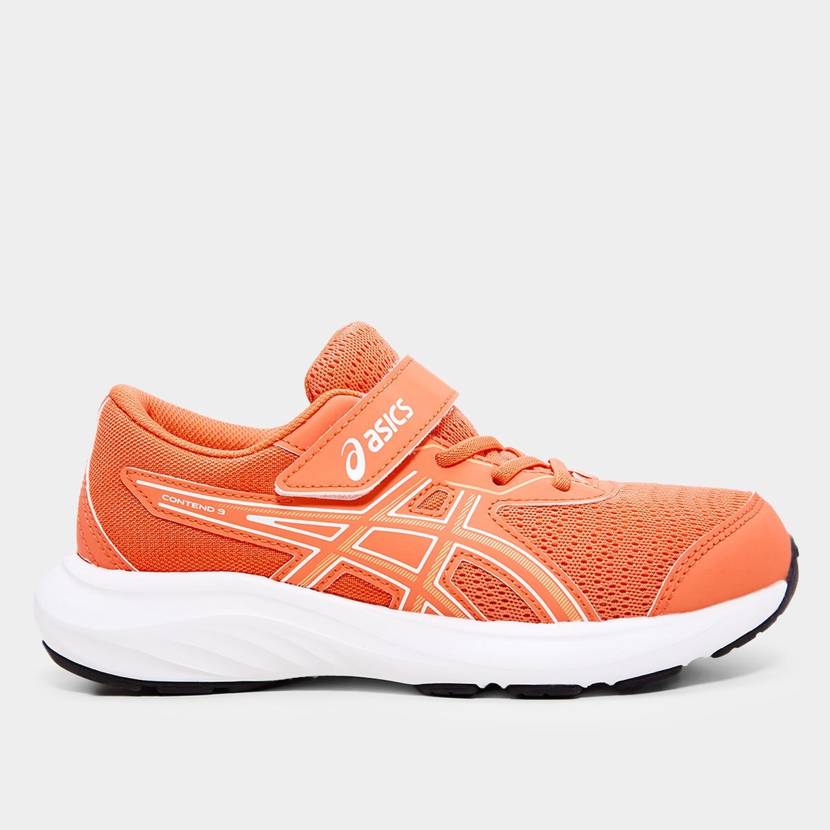 Miniatura Tênis Infantil Asics Contend 9 Ps Laranja+Branco - 27