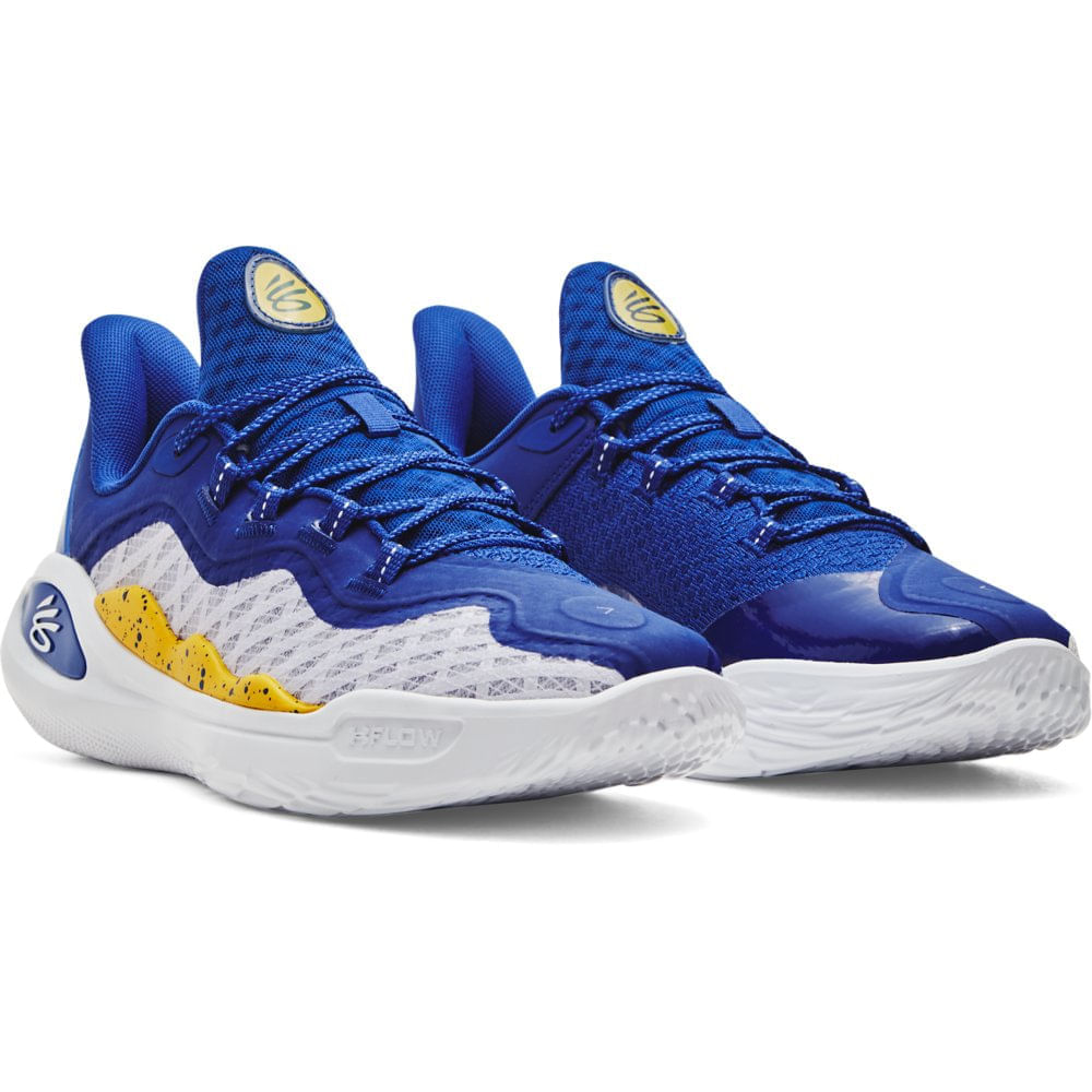 Miniatura Kit 1 Tênis de Basquete Masculino Under Armour Curry 11 Dub Nation e 1 Mala Undeniable 5.0 Azul - 39