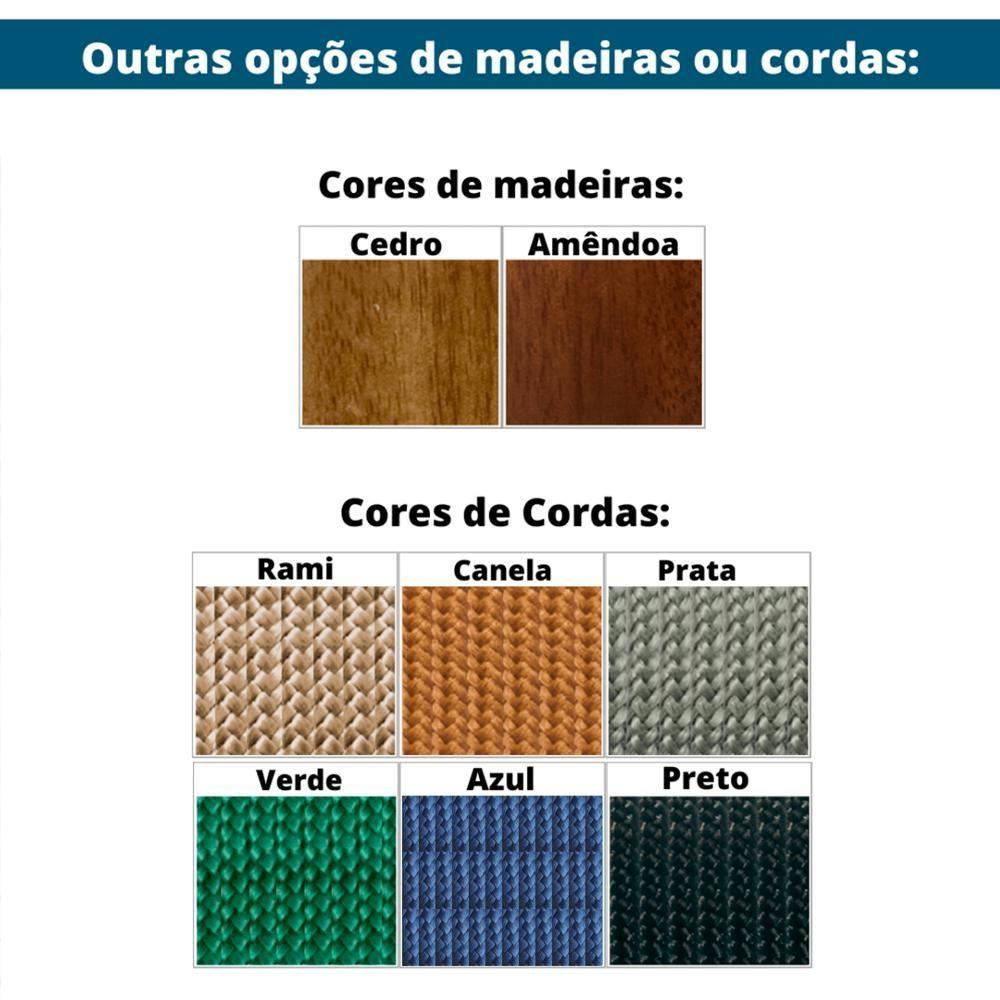 Miniatura Poltrona Com Braço Acaé 76 Cm (largura) Ozki Madeira Eucalipto Cedro Tecido Bege C Corda Canela