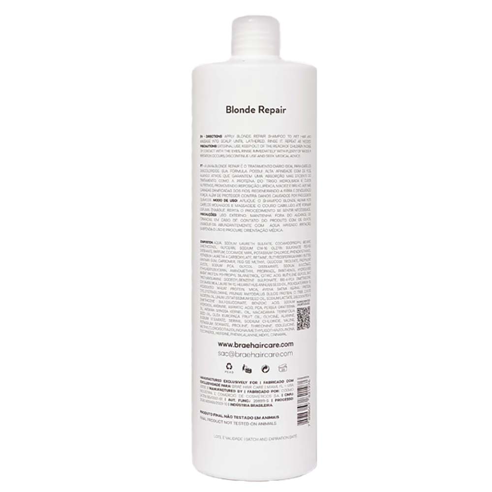 Miniatura Braé Blond Repair Shampoo 1L