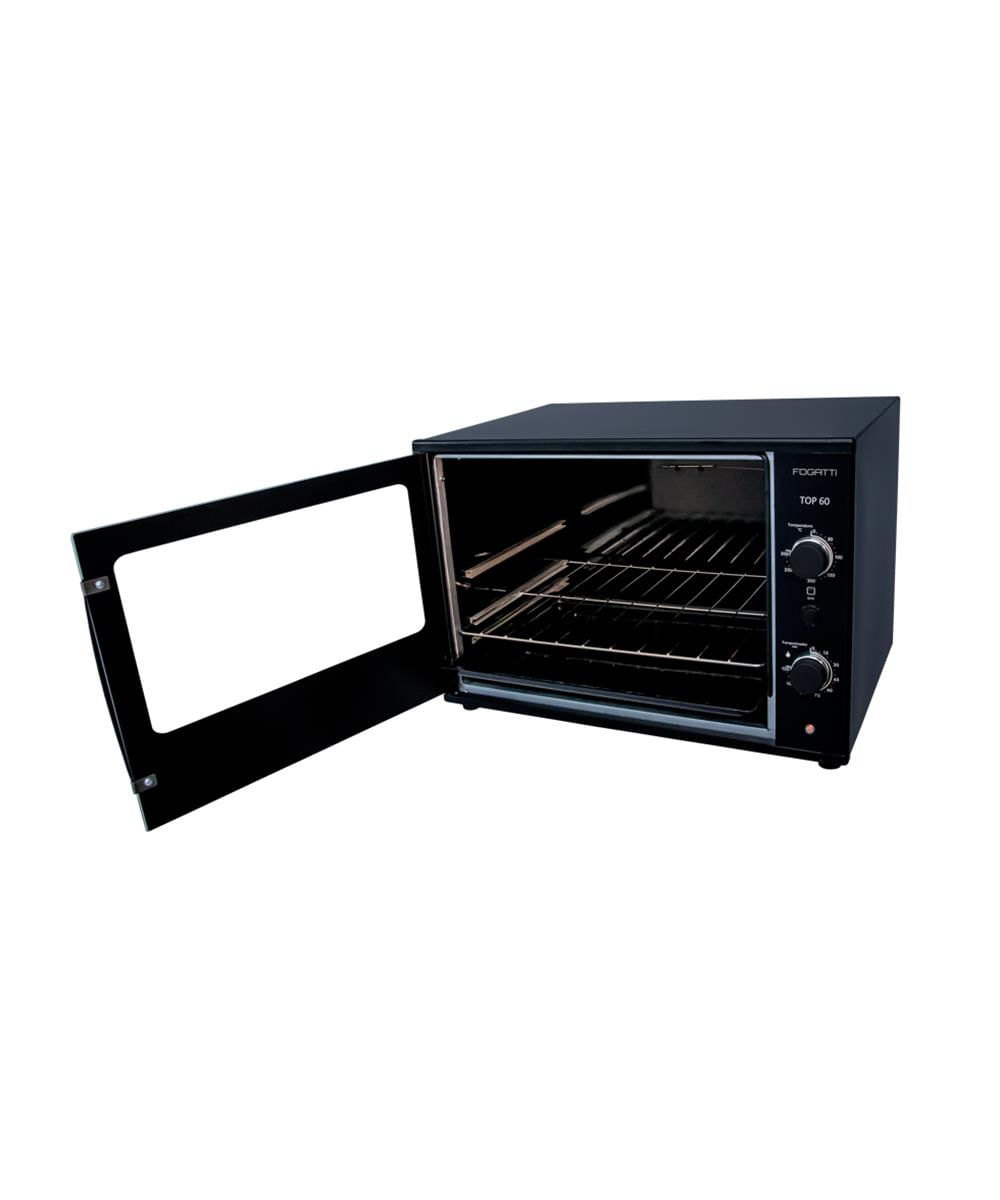 Forno Elétrico de Bancada Fogatti TOP Black 60 Litros
