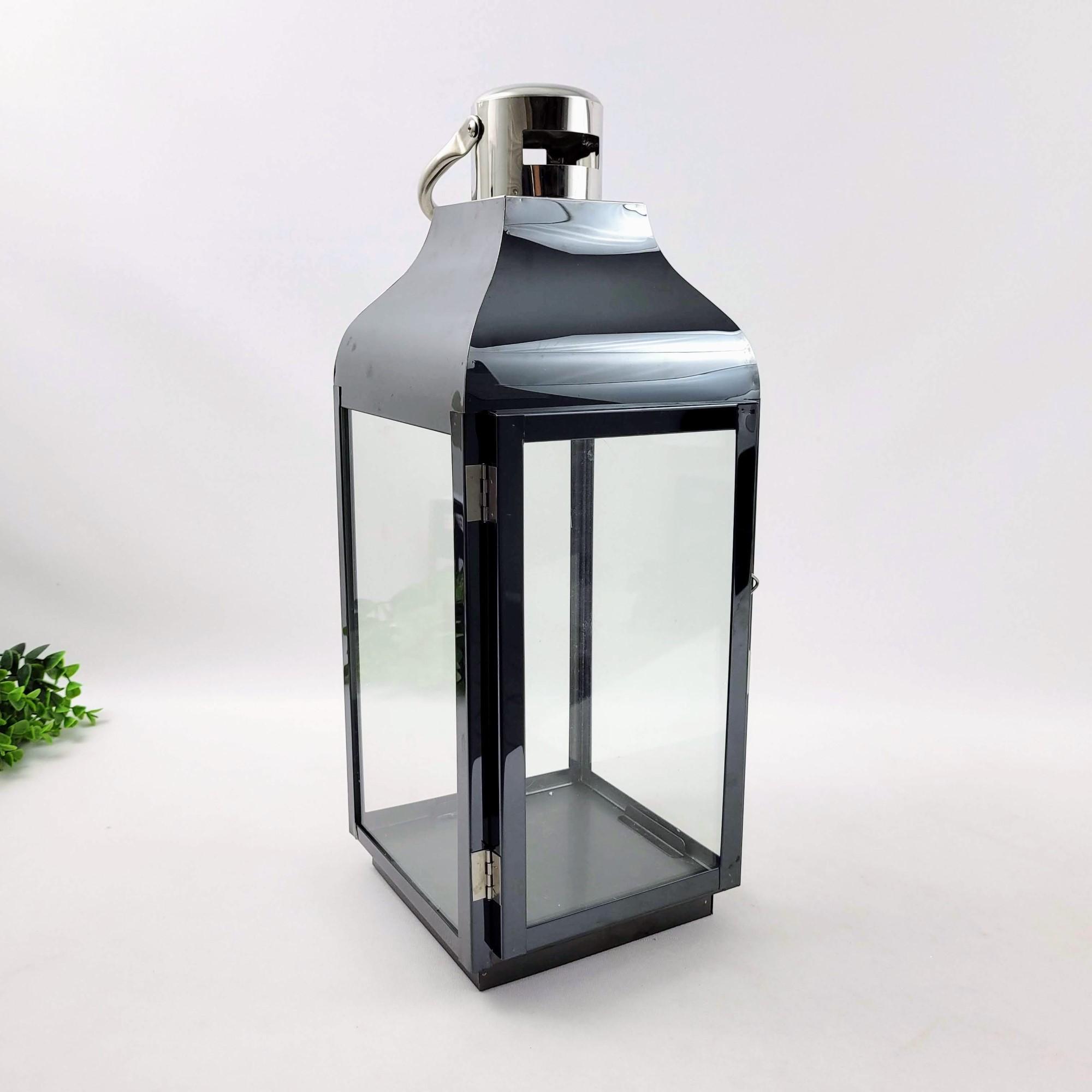 Miniatura Lanterna Decorativa Marroquina Fumê Grafite P