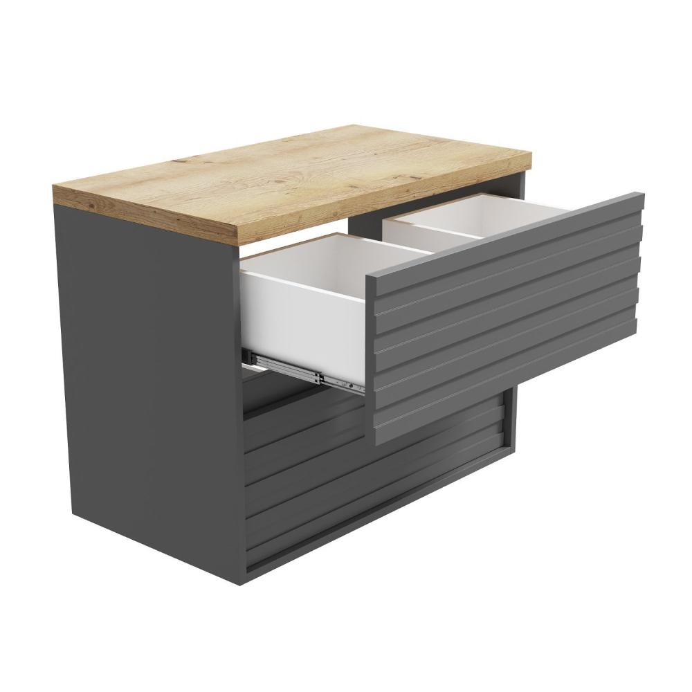 Miniatura Gabinete para Banheiro 70cm Jade Darabas Agardi Cinza