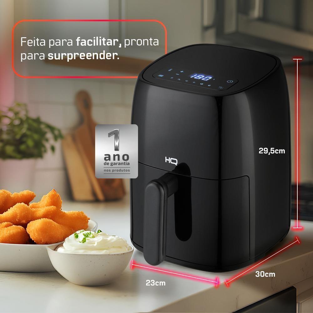 Fritadeira Sem óleo Airfryer HQ Digital Preto 4,8L HQ-AF4.8LDP 110V
