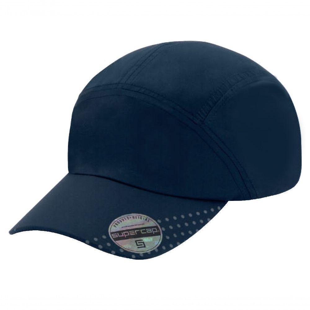 Miniatura Boné Aba Curva Esportivo Tech-cap Detalhes Supercap 38535 Azul Marinho