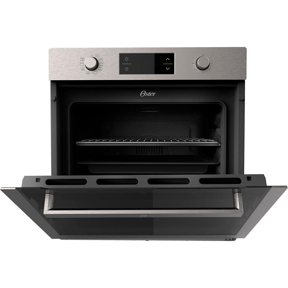 Miniatura Forno De Embutir Elétrico Oster Semi Digital Black Inox 75L 220V