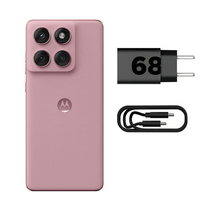 Miniatura Smartphone Motorola Edge 60 Fusion 5G - Rosa, 256GB, 24GB (8GB RAM + 16GB Ram Boost), Câmera 50MP e Tela de 6,7"