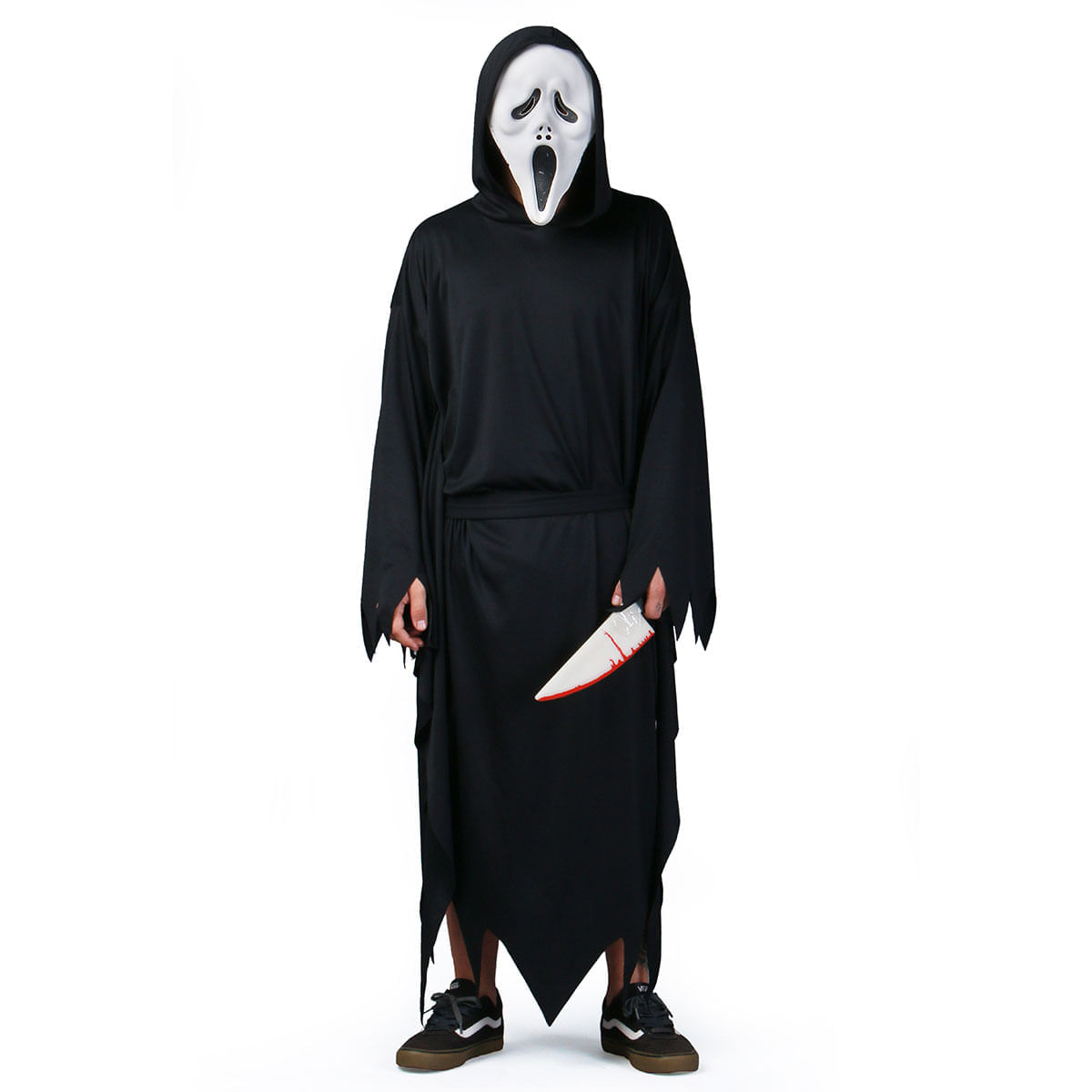 Miniatura Fantasia Pânico Premium Adulto Máscara Halloween Abrakadabra P