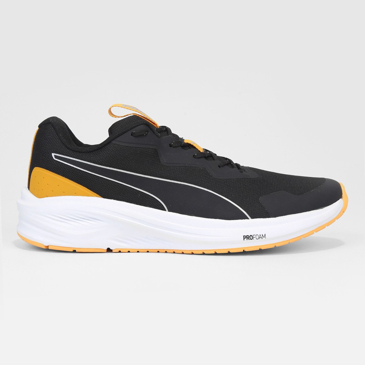 Miniatura Tênis Puma Aviator Light Pro BDP Masculino Preto+Laranja - 35